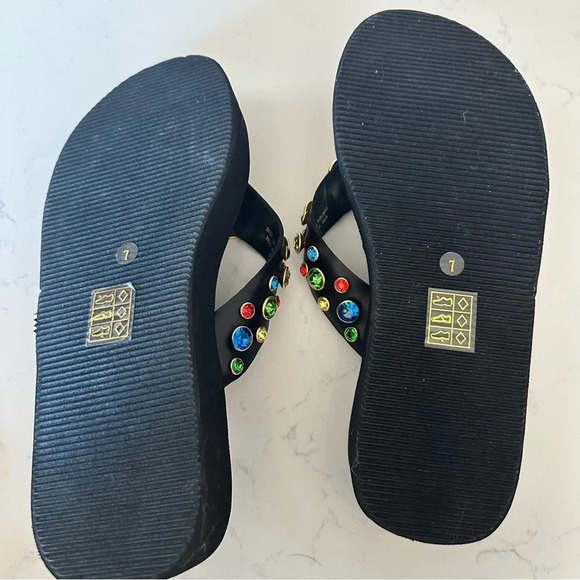 Jeffrey Campbell Iconics Sandals black with multicolored embellishments Size: 7 - Picture 5 of 5